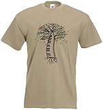 Piano T-Shirt Musical Tree Tastatur Pianist In allen Größen Gr. XL, hellb