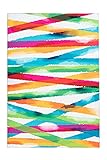 Bunter Teppich Streifen Balken Kinder Kinderzimmer Blau Pink Grün 200x290