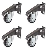 Workbenchcaster Heberolle Lenkrolle Möbelrolle 65mm Polyurethanrad Set (4)