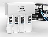 ARKA Aquatics myAqua1900 - Umkehrosmoseanlage für 1900 L/Tag, filtert bis zu 99% der Schadstoffe, Salze & Bakterien aus dem Wasser, Schnellwechsel-System, Wechselanzeige, ideal für j