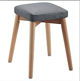 DALIZHAI777 Ottomane Fußhocker Fashion Creative Small Bench Einfacher quadratischer Hocker Kleiner Hocker, Farbvielfalt, Hocker aus massivem Holz Hocker Beinstütze Sitzhocker (Color : Green)