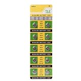 NOWON 10PCS Cell Coin Alkaline Batterie AG3 1,55V Knopfbatterien SR41 192 L736 384 SR41SW CX41 LR41 392 Lampenkette Fingerlicht Uhr Spielzeugspielzeug Fernbedienung