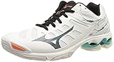 Mizuno Unisex Wave Voltage Volleyball-Schuh, Weiße Legionblaue Keramik, 46 EU