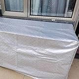 ALG Abdeckung Gartenmöbel Strapazierfähiges 210D Oxford-Gewebe Anti-UV Wasserdicht Staubdicht Winddicht Tisch- und Stuhlschutz (Color : Gris, Size : 126x126x74cm)