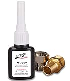 Microtec® Fixdicht Dichtmittel TEC-500 | 10g | Gewindedichtung und Schraubensicherung | Der Hanfersatz aus der Flasche | extra hohe Hitzebeständigkeit | sicheres Gewindedichtmittel | DVGW