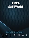 FMEA SOFTWARE Journal, Professional Journal, Office Writing Journal, Daily Notes & Action Items Notebook, 140 pages, 8.5” x 11”, Glossy cover, Blue Hex