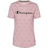 Champion T-Shirt Damen 112482 F19 VL003 VTI Allover Rosa, Größe:S