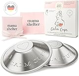 mama shelter® Stillhütchen MADE IN GERMANY - Silberhütchen stillen 999 Feinsilber - Soforthilfe für wunde Brustwarzen - Brustwarzenschutz - Medizinprodukt zertifiziert - DERMATEST - SEHR GUT
