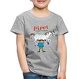 Spreadshirt Pippi Langstrumpf Pippi Und Kleiner Onkel Kinder Premium T-Shirt, 98-104, G