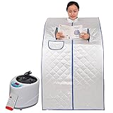 YJF-MRY Dampfsauna 2L Saunatopf Tragbare Mobile Dampfsaunakabine Home Oversize Ganzkörper-Sauna-Spa Persönliches Gefaltetes Saunakabinen-Spa Zur Gewichtsreduk