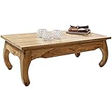 FineBuy Couchtisch Massiv-Holz Akazie 110 cm breit Wohnzimmer-Tisch Design braun Landhaus-Stil Beistelltisch Natur-Produkt Wohnzimmermöbel Unikat modern Massivholzmöbel Echtholz rechteckig