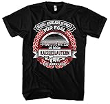 EIN Leben lang Kaiserslautern Herren T-Shirt | Stadt - Kaiserslautern Skyline - Fussball - Sport - Kaiserslautern Shirt - Ultras | Schwarz (M)