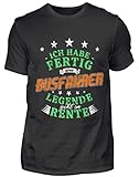 Rentner Pensionierung Busfahrer T-Shirt Geschenk Beruf Lustige - Herren Shirt -L-Schw