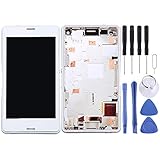 GGAOXINGGAO Bildschirm des Mobiltelefons Komplettmontage von LCD-Bildschirm und Digitizer mit Rahmen für Sony Xperia Z3 Mini Compact Telefonzubehö