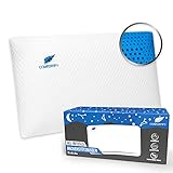 COMFORTIFY® Ergonomisches Nackenstützkissen Gel Infused I Wärmeregulierender Memory-Schaum I Kopfkissen I Nackenkissen für mehr Schlafkomfort (70x40x15cm)