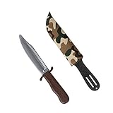 Widmann 6985D, Militär - Messer, Safari - Messer, Outdoor- oder Soldaten - Messer mit Scheide zu den geeigneten Kostümen, Größe: ca. 28,0 x 1,5 x 5,5 cm aus Plastik