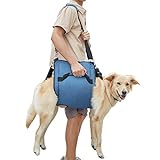Hundetragetasche, Notfall-Rucksack für Haustierbeine, Unterstützung und Rehabilitation, Hundegeschirr Nageltrimmen, Hundetrage ältere Hunde, Gelenkverletzungen, Arthritis, Treppe hoch unten (XL)