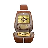 JZLPY Holzperlen Sitzauflage Auto Holzkugeln Massage Holzperlen Sitzaufleger Sommer Universal Für Auto Fahrersitz Und Beifahrer Bürostuhl,1 Stück