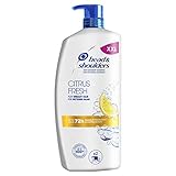 Head & Shoulders XXL Citrus Fresh Anti Schuppen Shampoo Gegen Fettiges Haar, Pumpspender, 72 Stunden Schutz Vor Schuppen, Juckreiz Und Trockene Kopfhaut, Mit Langanhaltendem Zitrusduft, 900