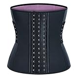 xmk2021888 Waist Trainer Damen Weibliche Latex Taille Trainer Taille Trimmer Gürtel Sweat Sauna Körper Sculpting Slim Body Korsett Kompression Bauchübung (Color : Purple, Size : XL)