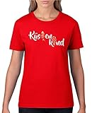 Comedy Shirts - Küstenkind - Damen T-Shirt - Rot/Beige-Weiss Gr. XS