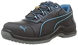 Puma 644120.38 Damen Sicherheitsschuhe'Niobe Blue' Low S3 ESD SRC, Größe 38, schwarz/hellb