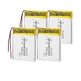 HOBBIX 3.7v 450mah 403035 Li Polymer Lithium Li Ionen Akku, Wiederaufladbar für Mp3 Mp4 GPS Uhr Powerbank 4p