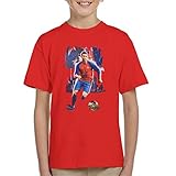 VINTRO Cristiano Ronaldo Kinder T-Shirt Original Portrait von Sidney Maurer Professionell bedruckt Gr. 7 Jahre,