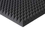 Pyramiden -Schaumstoff SELBSTKLEBEND- Flammhemend MVSS302 Schallschutz-Schaumstoff Noppenschaum (Mit Selbstklebend, ca. 100x100x5cm)