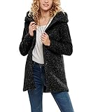 ONLY Damen Wollmantel Sedona Boucle Wool 15156578 Black Melange L