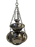 Sauna Zeremonie: Aromaschalen inkl. Verdampferschale aus Edelstahl - Für jeden Saunaofen - 3 Schalen für Aufguss, Mentholkristalle, Kristallsalz! Größe: Midi inkl. Zubehör, Muster: Ohne Zubehö