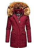 Navahoo Damen Winterjacke Wintermantel Schneeengel-Prc Bordeaux Gr. M