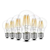 6er Pack LED Lampe E27 Glühbirne 6W dimmbare lampe, iGOKU filament E27 led Glühfaden Warmweiß leuchte led Birne, 360°Abstrahlwinkel LED birne 60W Entspricht Edison Lampe, 680 Lumen 2700K A++