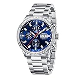 OBLVLO Mechanische Herrenuhr Roségold Datumsuhr Herren Casual Uhr cm (cm-YLY)