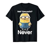 Despicable Me Minions Me? Sarcastic? Never Portrait T-S