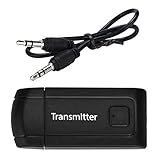 Richoyster TV-Computer Universal-Audiosender Audioadapter Drahtloser Audiosender Plug-and-Play 3,5-mm-S