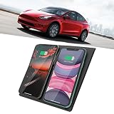 ElecPjf Upgrade Kabelloses Ladegerät Auto für Tesla Model 3 (zwischen Juni und Oktober 2020)/Model Y 2020 15W Qi Wireless Schnell Automatik Induktion Kabelloses für Phone 13/13 Pro Max/12/11/XS/X