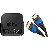 TotalMount Halterung für TV Streaming-Boxen, schwarz & KabelDirekt – 0,5 m – 4K HDMI-Kabel (4K@120Hz & 4K@60Hz – spektakuläres Ultra-HD-Erlebnis – High Speed mit Ethernet, schwarz)