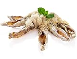 Kaninchenohren mit Fell 530g, hypoallergen Hundesnacks Petmex, natürliche Hasenohren, schonend getrocknet, verbessert die Verdauung, Verschiedene Sorten und Größ
