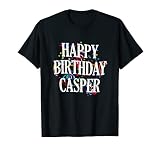 Herren Happy Birthday Casper Jungen Vorname Buntes Geburtstag T-S