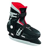 Roces Kinder Schlittschuhe MCK II H Größenverstellbar verstellbar, Black RED, 36-40