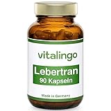 Lebertran Kapseln - Glutenfrei und Hochdosiert - 90 Kapseln mit je 270 mg Leb