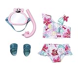 Zapf Creation 829240 BABY born Holiday Deluxe Bikini Set Puppenkleidung 43 cm, rosa/b