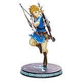 Nintendo Zelda Statue Link Figur Breath of The Wild mit Base Diorama 23cm PVC