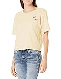Hurley Damen T-Shirt W Birds of The Night Pkt Crew, Fossil, XS, CQ6419