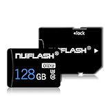128GB Micro SD-Karte mit Adapter (Klasse 10 High Speed) Video Micro SD-Speicherkarte/SD-Speicherkarten für Kamera, Telefon, Computer,Dash Came,Tablet(128 GB)