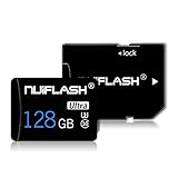 128GB Micro SD-Karte mit Adapter (Klasse 10 High Speed) Video Micro SD-Speicherkarte/SD-Speicherkarten für Kamera, Telefon, Computer,Dash Came,Tablet(128 GB)