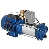 Kreiselpumpe HaroldDol Centrifugal Pumpe Hauswasserwerk Gartenpumpe 2200W 9600 L/h 10bar Wasserpumpe Jetpumpe mit S
