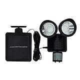 Solarlampen, 22 LED Außen Solarleuchte mit Bewegungsmelder 180° Drehbar Solar Wandleuchte für Außen Garten H