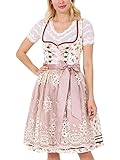 Krüger Damen Trachten Dirndl kurz, Modell: Fleur d'amour, über Knie, Art.-Nr. 045805-0-0015, 40, E